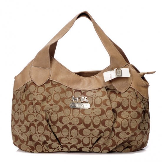 Coach In Signature Medium Camel Hobo BCB Coach In Signature Medium Camel Hobo BCB